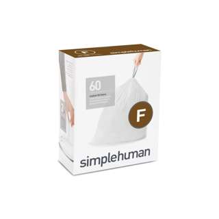 simplehuman Code F Custom Fit 25-30L Bin Liners (60 Liners)