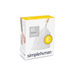 simplehuman Code E Custom Fit 20L Bin Liners (60 Liners)