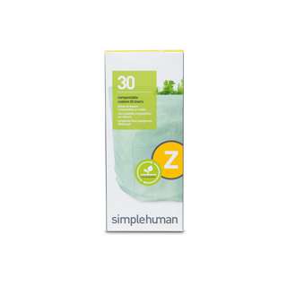 simplehuman Code Z Custom Fit 4L Bin Liners (30 Liners)