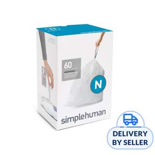 simplehuman Code N Custom Fit 45-50L Bin Liners (60 Liners)