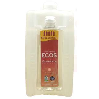 Ecos Dish Soap Refill Value Kit - Grapefruit (473 ml + 1.9 L) Ecos Dish Soap Refill Value Kit - Grapefruit (473 ml + 1.9 L)