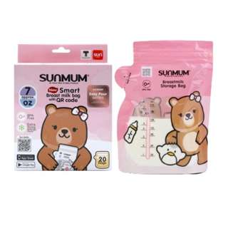 Sunmum 7oz Easy Pour Series Breast Milk Storage Bag