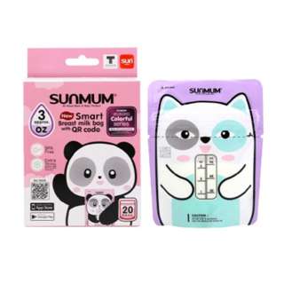 Sunmum 3oz Colourful Series Breast Milk Storage Bag