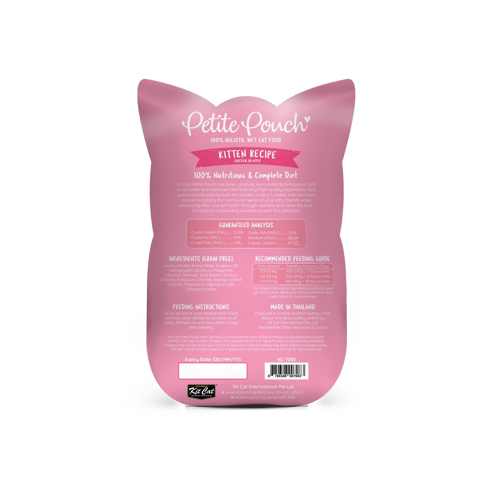 Me-O Pouch Kitten Cat Food - Chicken Chunk in Gravy | NTUC FairPrice