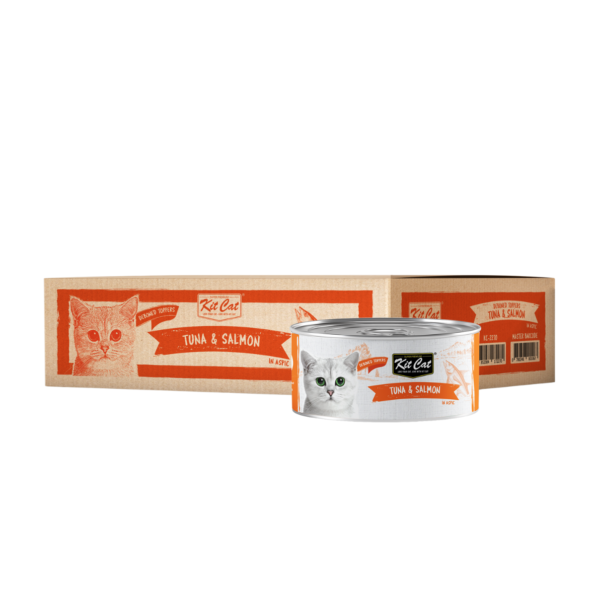 Kit Cat Deboned Tuna and Salmon Toppers For Cats