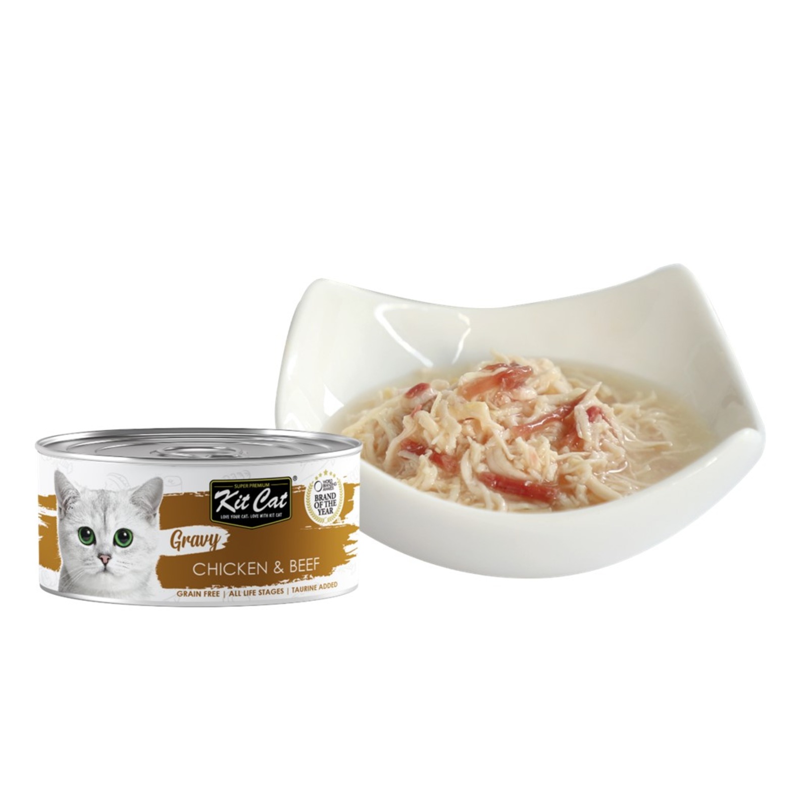 Kit Cat Gravy For Cats - Chicken & Beef | NTUC FairPrice
