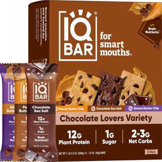 IQBar Plant Protein Bar Chocolate Lovers Variety Pack