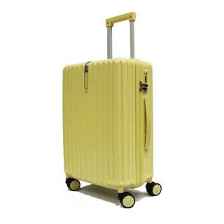 24" Cotton Candy PC Luggage with 8 Spinner Wheels - Yellow