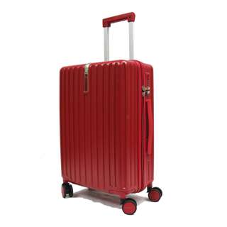 28" Cotton Candy PC Luggage with 8 Spinner Wheels - Red