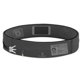 FlipBelt Zipper Running Belt - Carbon (Size - XS)