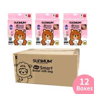 Sunmum 7oz Easy Pour Series Breast Milk Storage Bag Carton