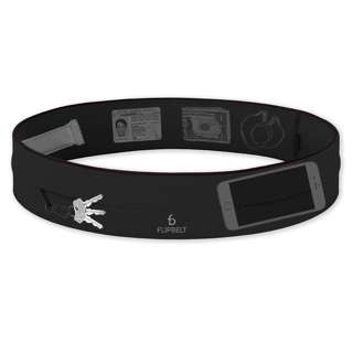 FlipBelt Classic Running Belt - Black (Size - S)