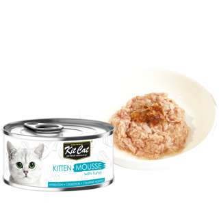 Kit Cat Kitten Mousse With Tuna Toppers For Cats Kit Cat Kitten Mousse With Tuna Toppers For Cats