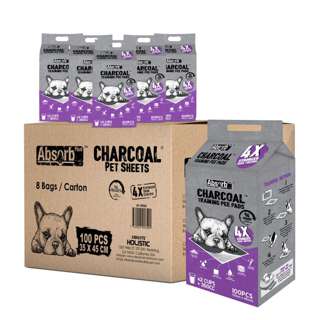 Absorb Plus Charcoal Pee Pad For Dogs - (S Size),Carton