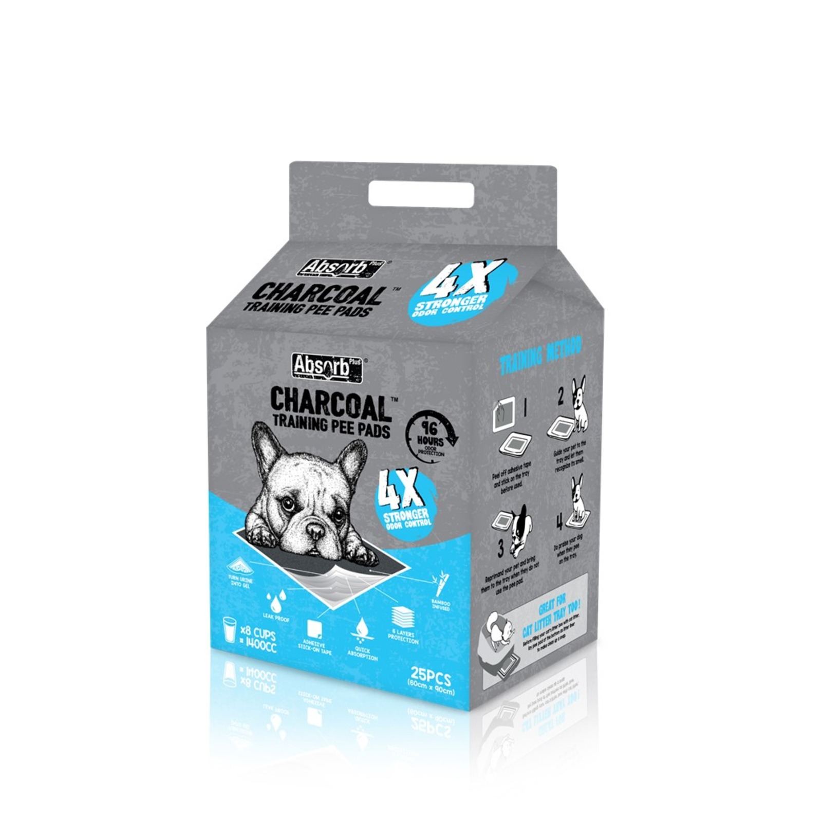 Absorb Plus Charcoal Pet Sheet/Pee Pad For Dogs (L Size) NTUC FairPrice