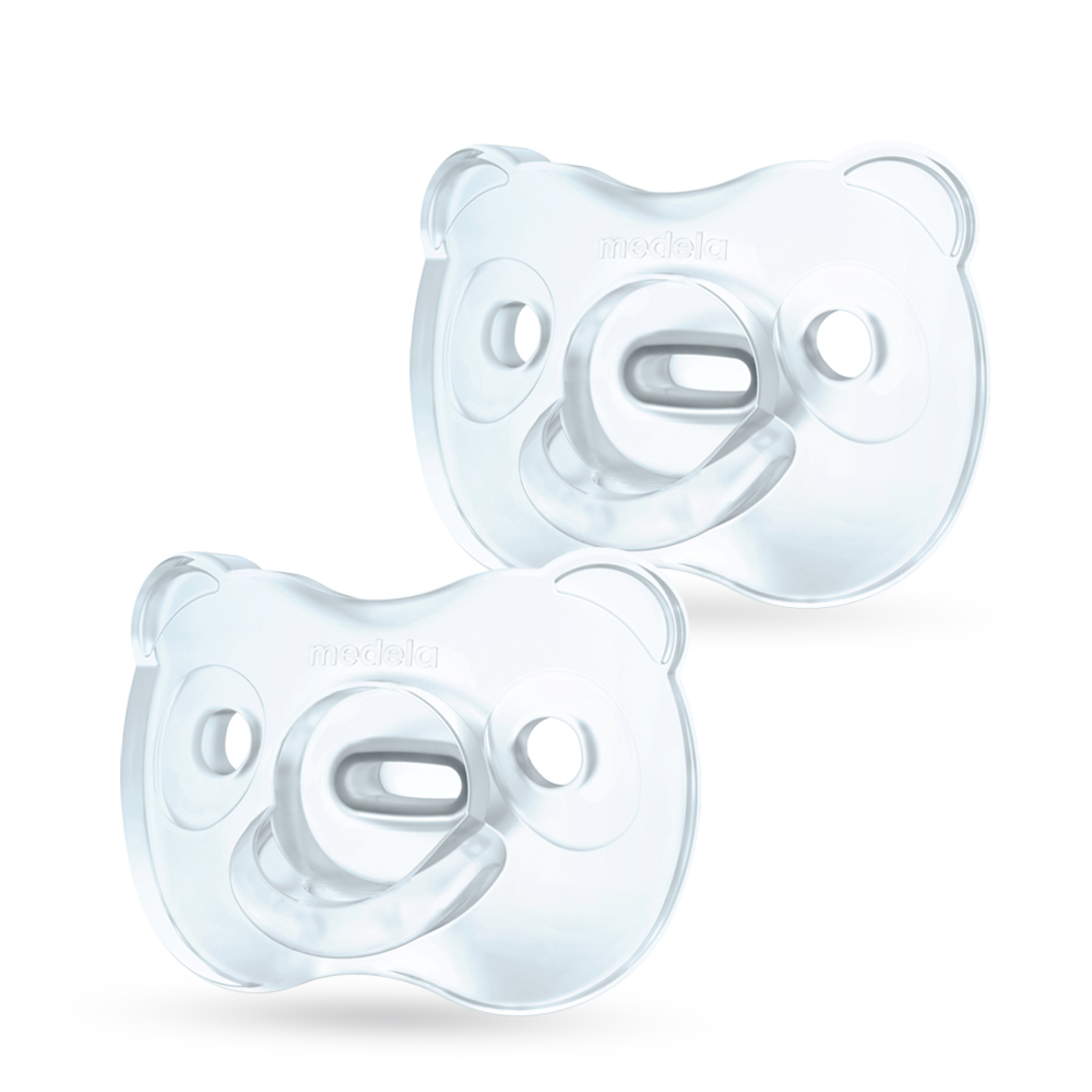 Medela Baby new SOFT SILICONE one-piece Pacifier designed to support baby's  natural suckling, BPA free, Lightweight and orthodontic. 0-6 mo Boy 2pk 