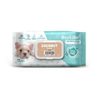 Absorb Plus AntiBacterial Pet Wipes - Coconut