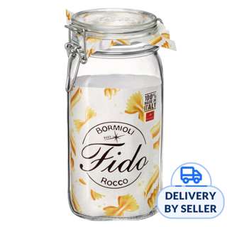 Bormioli Rocco Fido Glass Storage Jar 1.5 Ltr