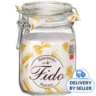 Bormioli Rocco Fido Glass Storage Jar 1 Ltr