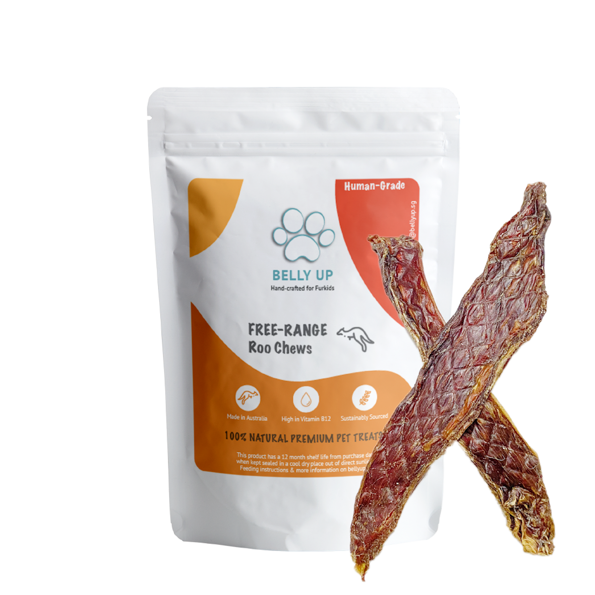 BELLY UP Australian Free-Range Roo Chew (Short)