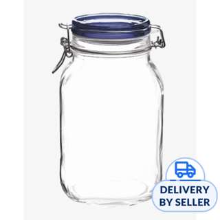 Bormioli Rocco Fido Glass Jar 2ltr Blue Bormioli Rocco Fido Glass Jar 2ltr Blue