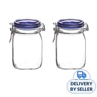 Bormioli Rocco Fido - Glass Jar 1000ml Blue