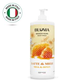 Bluma Italy Milk & Honey Body Wash -Pump, Moisture,DermaTeste