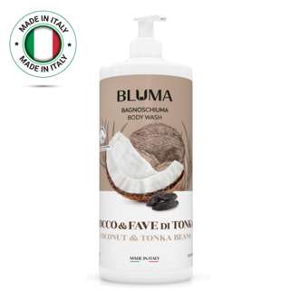 Bluma Italy Coconut Body Wash with Pump, Moisture, DermaTeste