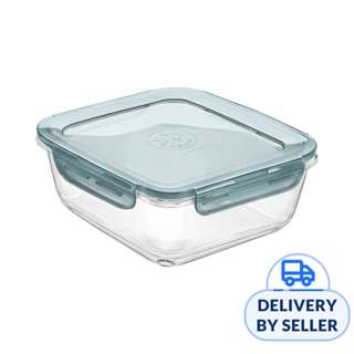 Bormioli Rocco Food Storage Container with Clip Square 18cm