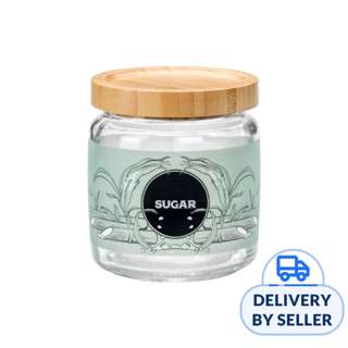 Bormioli Rocco Sugar Container with Bamboo Cover