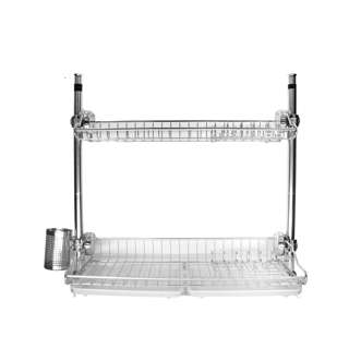 K-ART 2 Tier Stainless Steel Dish Rack K-ART 2 Tier Stainless Steel Dish Rack