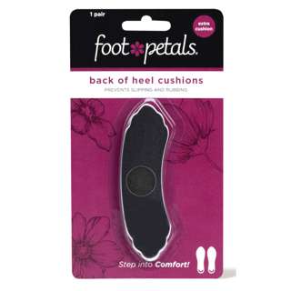 Foot Petals Back of HeelCushions 1pair W EXTRA CUSHION Black