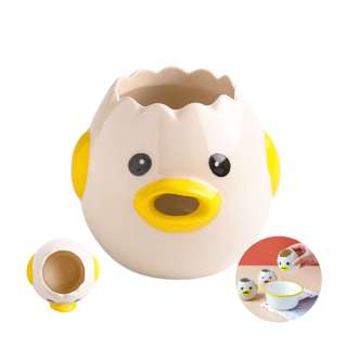 Camime White Egg Separator Ceramic Cute Chick - Yellow Camime White Egg Separator Ceramic Cute Chick - Yellow