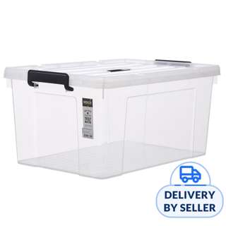 HOUZE 'HANDY' Handheld 63L Storage Box (Clear)