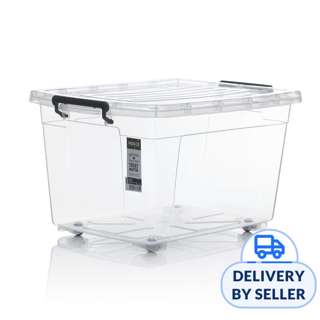 HOUZE 'ESSENTIALS' 55L Storage Box with Wheels