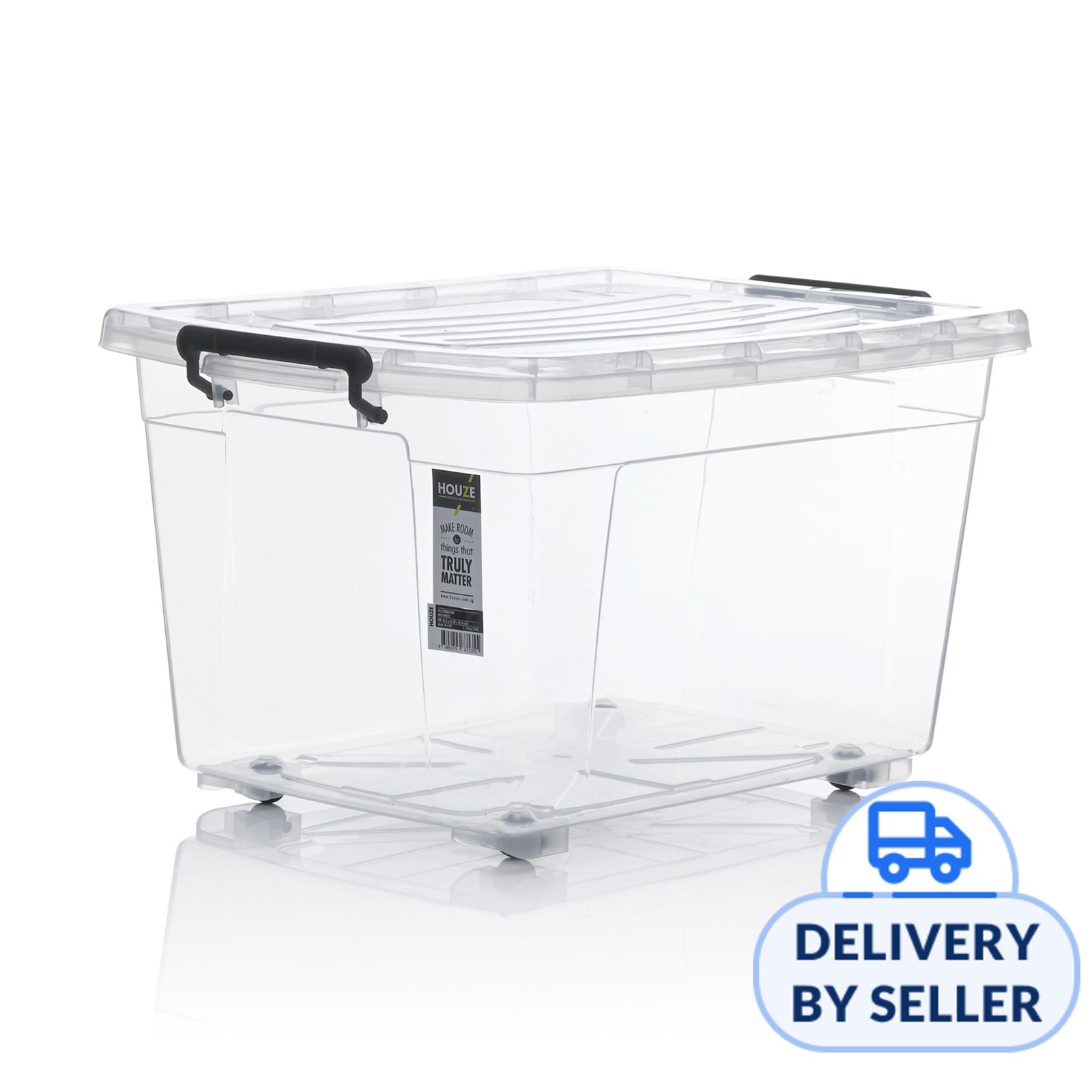 HOUZE 'ESSENTIALS' 35L Storage Box with Wheels