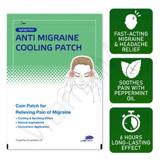 Labottach Anti Migraine Hydrogel Cooling Patch Headache Relie