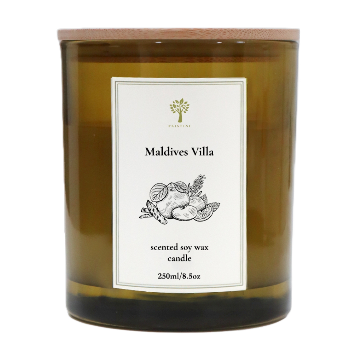Pristine Soy Wax Candle - Maldives Villa - Hotel