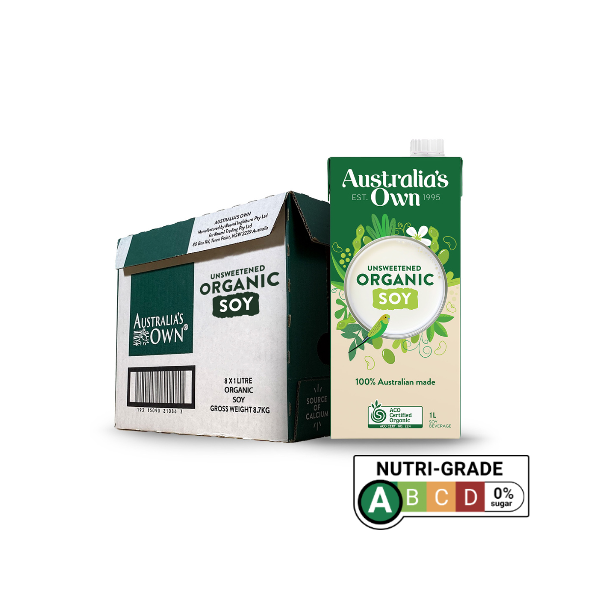 Australia's Own Organic Soy Milk Unsweetened Australia's Own Organic Soy Milk Unsweetened