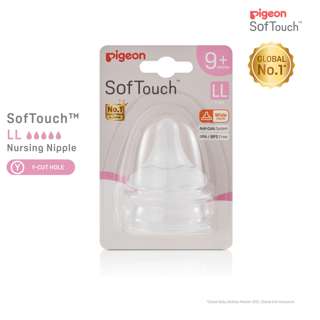 Pigeon Softouch 3 Wide Neck Nipple / Teats (LL) 9M+