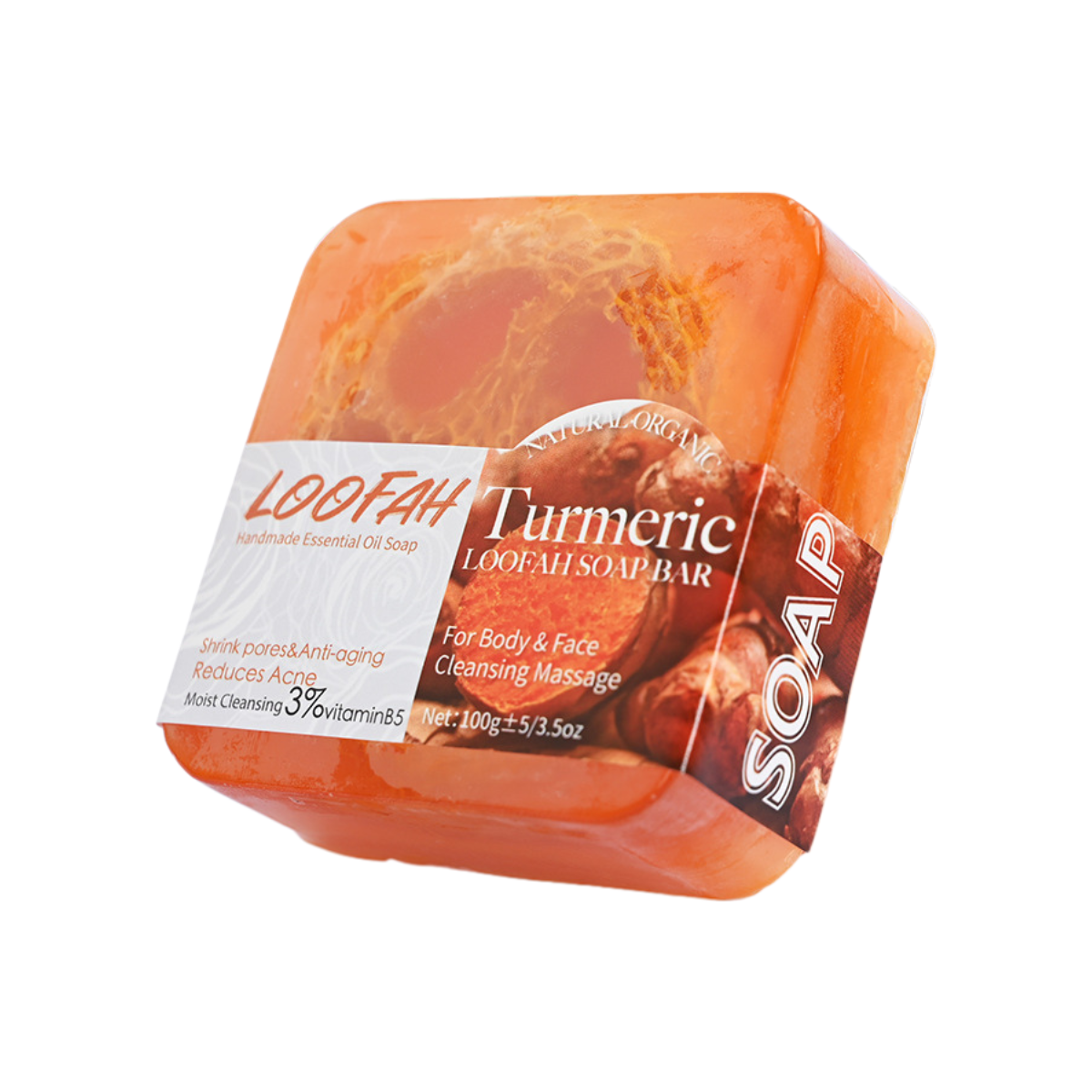 Loofah Handmade Natural Essential Oil Soap - Turmeric