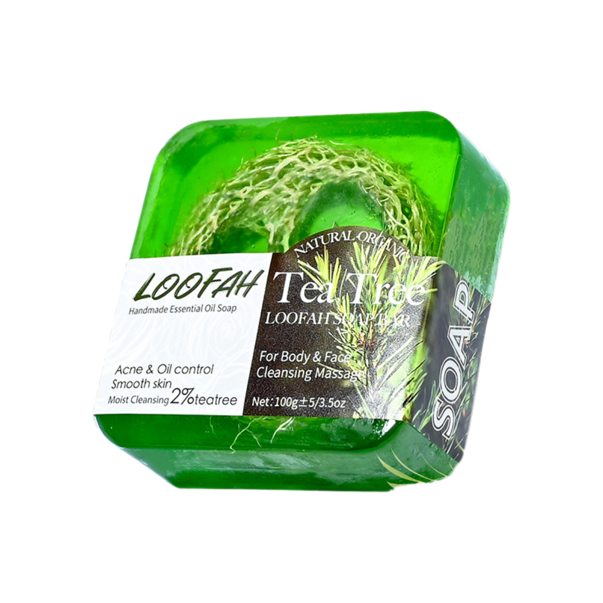 Loofah Handmade Tea Tree Natural Essential Oil Soap
