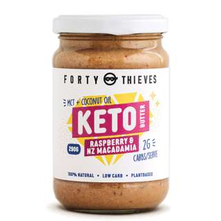 Forty Thieves Keto Butter - Raspberry & NZ Macadamia Forty Thieves Keto Butter - Raspberry & NZ Macadamia