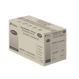 Arista Blue Vinyl Powder-Free Gloves - Size S