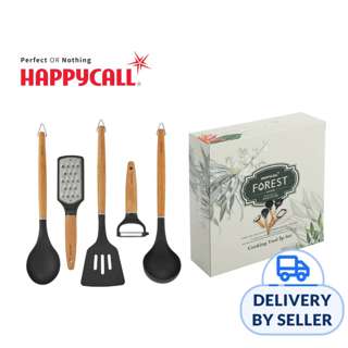 HappyCall Forest Wood 5-Pc Cooking Tools Set