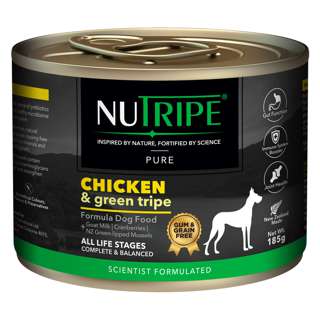 Nutripe Pure Chicken & Green Tripe Dog (Gum-Free)
