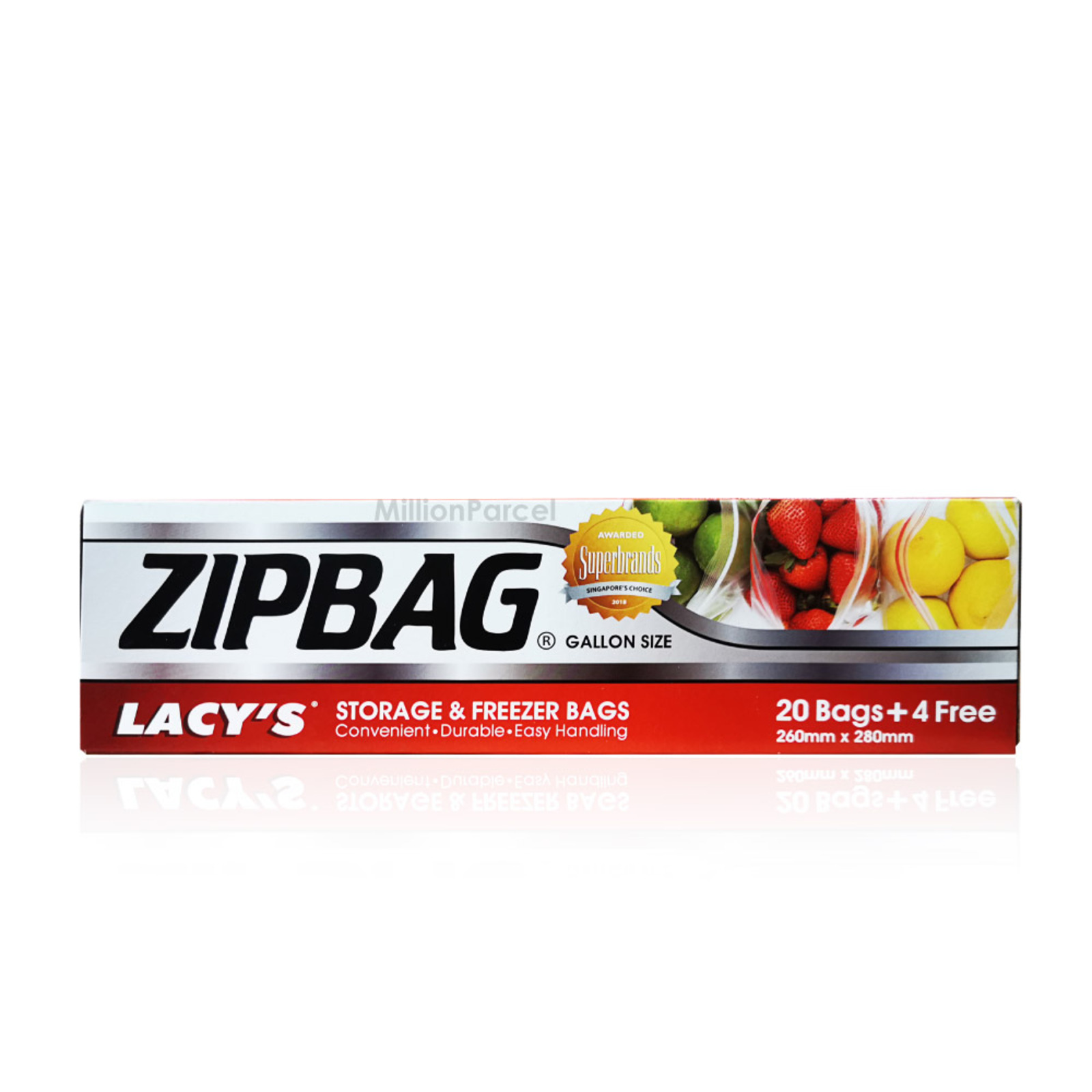 Lacys Zipbag Storage & Freezer Bags Gallon NTUC FairPrice