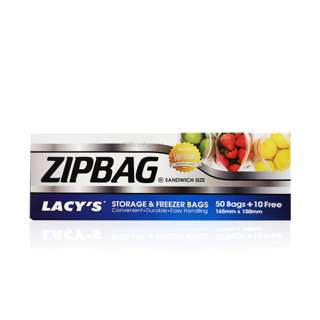 Lacys Zipbag Storage & Freezer Bags - Sandwich