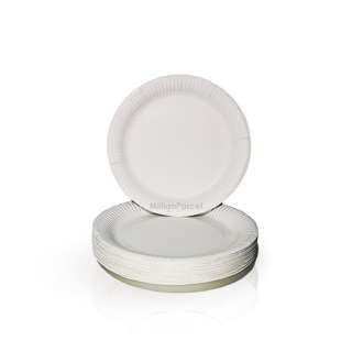Grace Disposable White Paper Plate 23cm