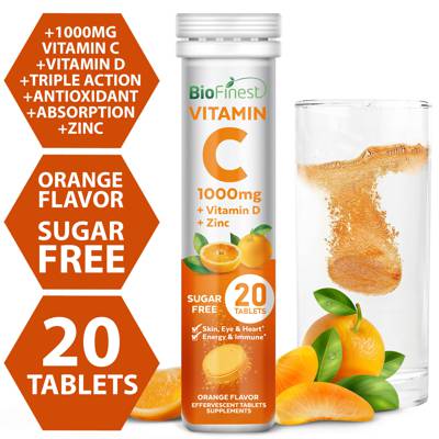 Biofinest Biofinest Effervescent Vitamin C 1000mg D3 Zinc Flu Cold Fast | NTUC ...